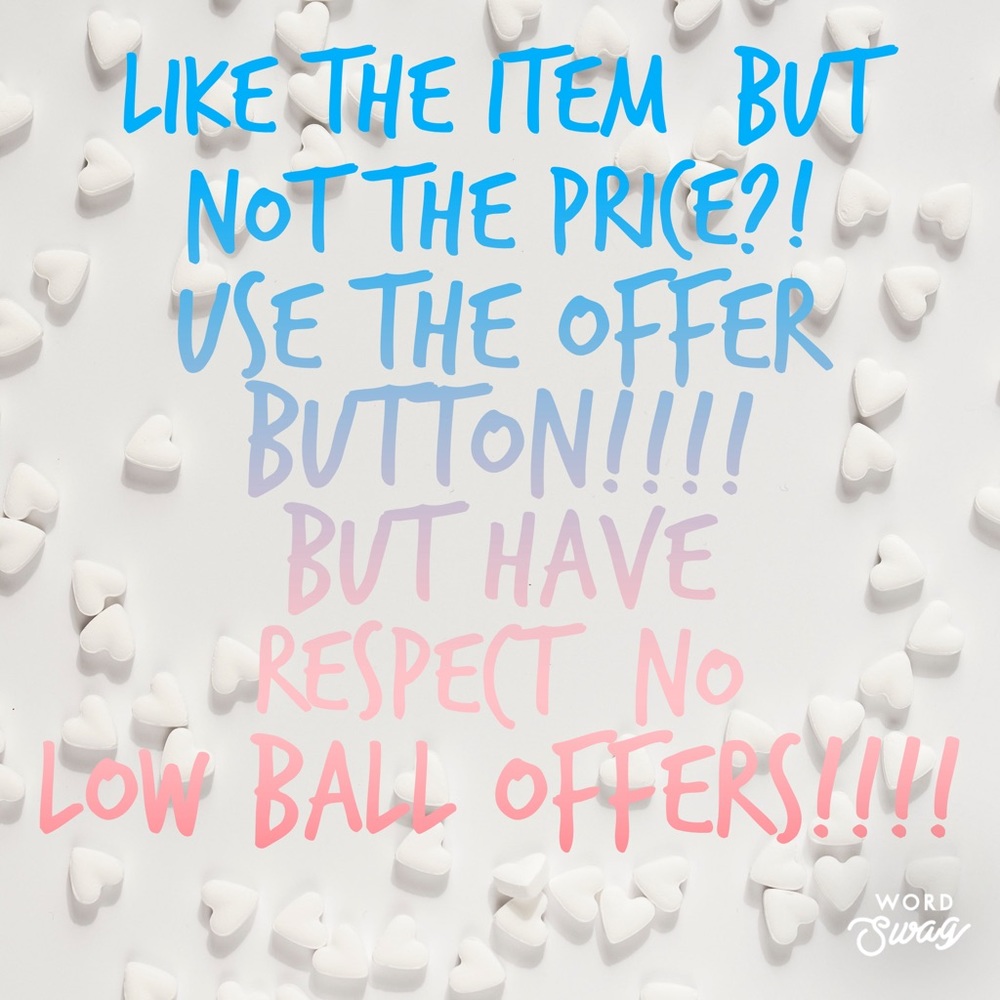 Send your offers!!!